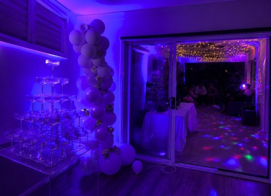 Engagement Party lighting set up sydney